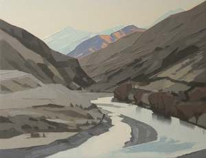John Gillies: John Gillies- The Shotover River, Skippers Canyon
