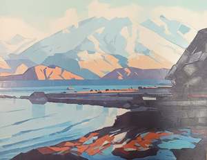 John Gillies: John Gillies- The Minarets, Wanaka