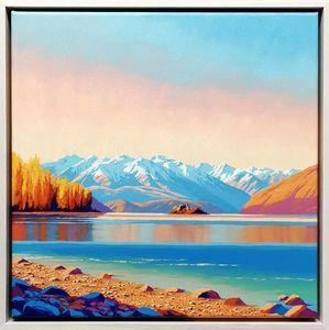 Blair Greig: Blair Greig-Autumn Lake Wanaka