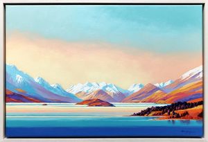 Blair Greig-Evening Glow, Lake Wakatipu