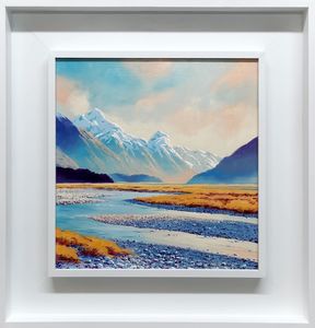 Blair Greig: Blair Greig-Clearing mist, Dart River.