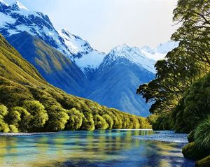 Blair Greig: Blair Greig-Dappled light, Clinton River