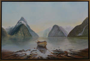 Russell Winterburn: Russell Winterburn-Milford Sound, Mitre Peak days gone by.