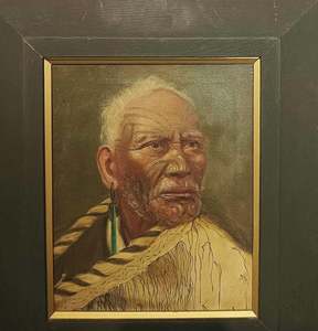 Vera Cummings-Portrait of a Maori Warrior