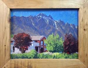 David Stroud-Frankton Shopping Village looking towards The Remarkables