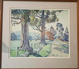 Margaret Rhodes Artist 1921 2018: Margaret Rhodes-The Country Road.