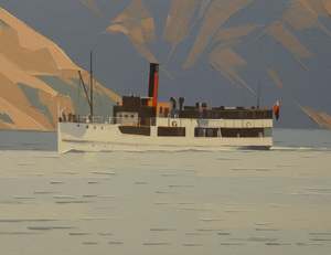 John Gillies: John Gillies-TSS Earnslaw on Lake Wakatipu