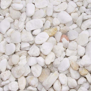 Decorative Pebbles Stones: Southern White Pebbles - 20L Bag