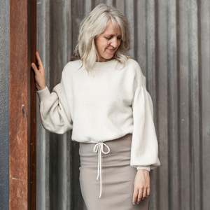 Patterns: Gather Sleeve Sweater 4ply | Purl Foundry