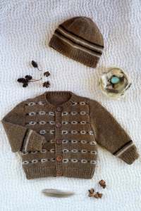 Patterns: Perry Cardi & Hat 4ply | Lisa F Design BC144