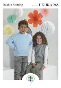 Babies 4 Ply: Sweater and Slipover | UKHKA 268