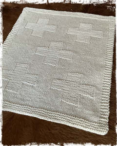 Blankets Throws: Chunky Cross Rug & Cushion | The Kiwi Stitch & Knit Co