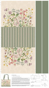 Green: Botanical Journal | Botanical Canvas Tote Panel 60cm | R650863P