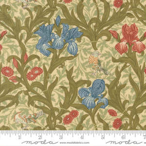 Floral 1: Morris Muse | Iris | Parchment 13380 11