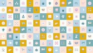 Panels: Picture Book | Memory Card 60cm Panel | Playroom RS3068 12