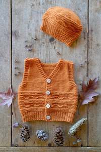 Finlay Vest & Hat 8ply | Lisa F Design BC145