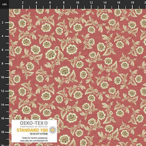 Floral 1: Fleurs de France | Rhubarb/Linen | 4502-955