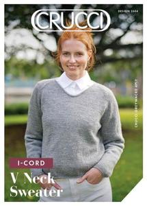Patterns: I-Cord V Neck Sweater 4ply | Crucci 2604