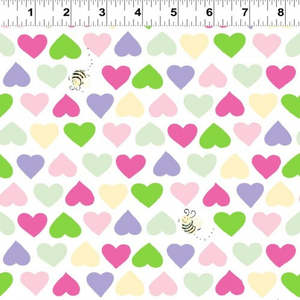 Quilting: SusyBee Basics | Hearts & Bees | Pink SB20208 520