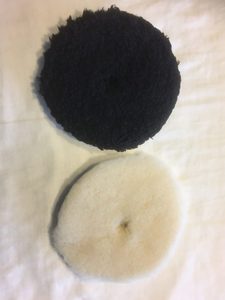 Buff and Shine buffing pads: Uro Wool White Heavy Cutting pad 6, 5, 3