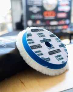 Buff and Shine buffing pads: Buff and Shine wool cutting pad with foam interface that finishes beautifully