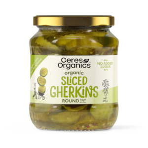 Olives & Pickles: Sliced Gherkins, round-cut - 670g