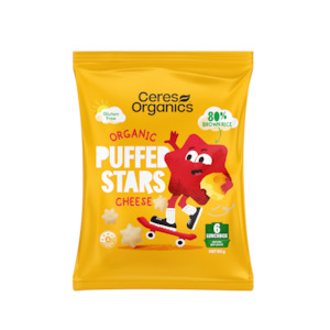 Chip Alternatives: Organic Puffed Stars Cheese - 80g