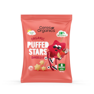 Chip Alternatives: Organic Puffed Stars Barbeque - 80g