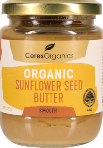 Breakfast Spreads: Organic Sunflower Seed Butter, Smooth - 220g