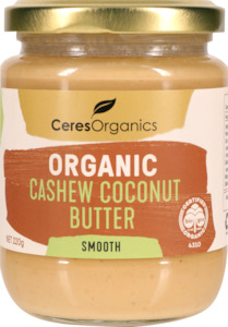 Breakfast Spreads: Organic Cashew Coconut Butter, Smooth - 220g