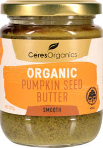 Breakfast Spreads: Organic Pumpkin Seed Butter, Smooth - 220g