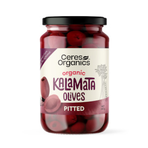 Cooking Condiments: Organic Kalamata Olives, Pitted - 340g