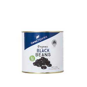Cooking Canned Prepared Foods: Black Beans In Water Canned Organic - 2.6kg