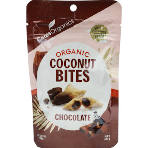 Snacks Sweet Snacks: Organic Coconut Bites, Original Chocolate - 60g