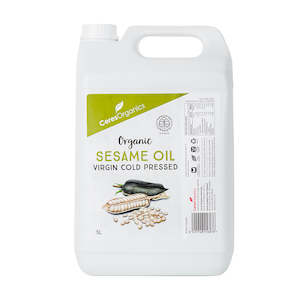 Cooking Oils Vinegar: Sesame Oil Virgin Cold Pressed Organic - 5lt