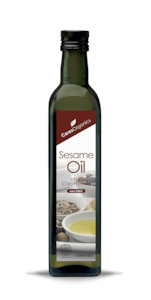 Cooking Oils Vinegar: Organic Sesame Oil, Virgin Cold-Pressed - 500ml
