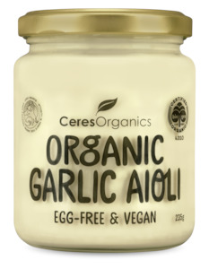 Cooking Table Sauces Dressings: Organic Vegan Garlic Aioli - 235g