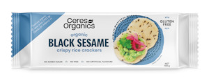 Organic Rice Crackers, Black Sesame - 100g