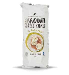 Snacks: Organic Brown Rice Cakes, No Added Salt - 110g
