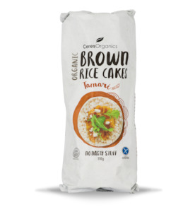 Organic Brown Rice Cakes, Tamari - 110g