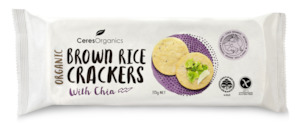 Organic Brown Rice Crackers with Chia - 115g