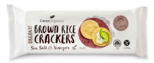 Organic Brown Rice Crackers, Sea Salt & Vinegar - 115g