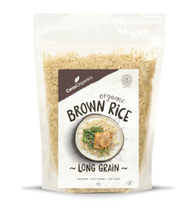 Cooking Grains Rice Pulses: Organic Brown Long Grain Rice - 500g