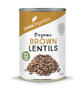 Organic Brown Lentils - 400g
