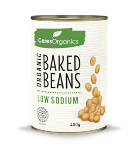 Organic Baked Beans, Low Sodium - 400g