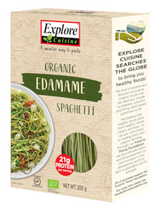 Cooking Pasta Noodles: Explore Cuisine Organic Edamame Spaghetti - 200g