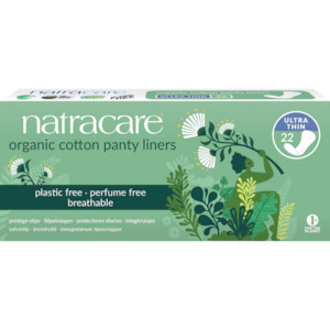 Personal Care Period Maternity Care: Natracare Organic Cotton Ultra Thin Panty Liners 22s - 22pk