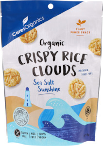 Snacks Savoury Snacks Chip Alternatives: Organic Crispy Rice Clouds, Sea Salt - 50g