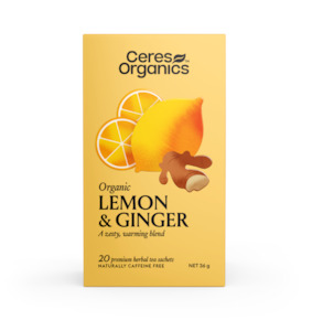 Organic Lemon & Ginger Herbal Tea - 20 bag