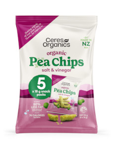 Organic Pea Chips Multipack, Salt & Vinegar - 90g